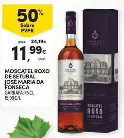 Continente Moscatel roxo de setubal josé maria da fonseca promoção