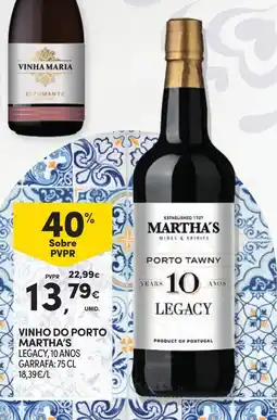 Continente Vinho do porto martha's promoção