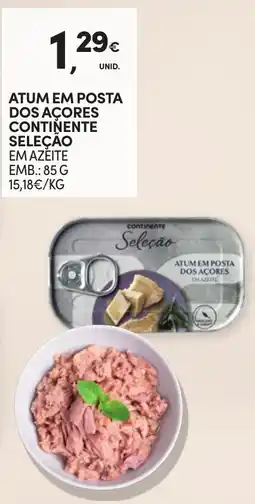 Continente Atum em posta dos açores continente seleçao em azeite promoção