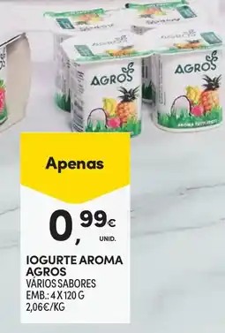 Continente Iogurte aroma agros vários sabores promoção