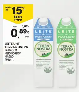 Continente Leite uht terra nostra promoção