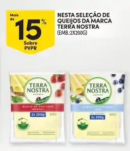 Continente Nesta seleção de queijos da marca terra nostra promoção