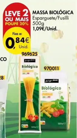 Pingo Doce Massa biológica promoção