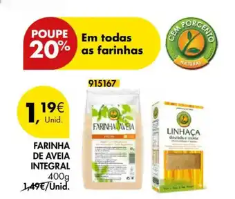 Pingo Doce Farinha de aveia integral promoção