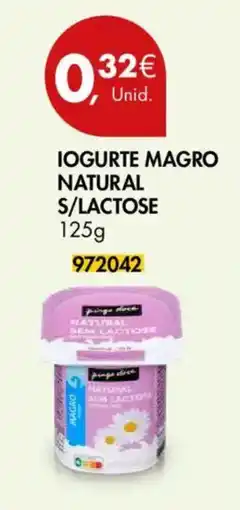 Pingo Doce Iogurte magro natural sem lactose promoção