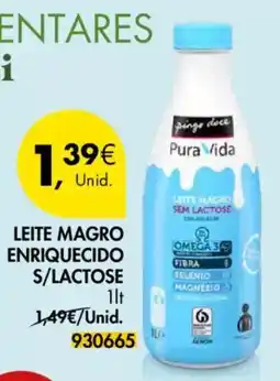 Pingo Doce Leite magro enriquecido s/lactose promoção
