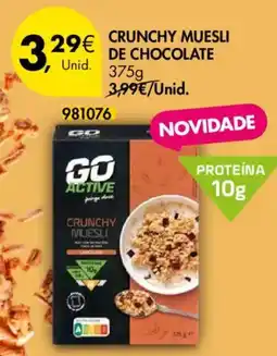 Pingo Doce Crunchy muesli de chocolate promoção