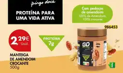 Pingo Doce Manteiga de amendoim crocante promoção