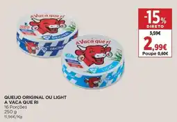 Queijo original ou light a vaca que ri