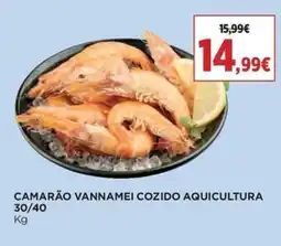 Supercor Camarão vannamei cozido aquicultura 30/40 promoção