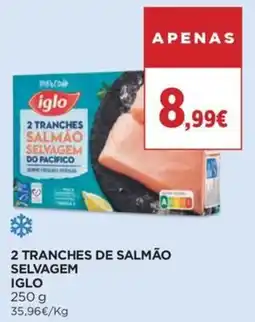 Supercor 2 tranches de salmão selvagem iglo promoção
