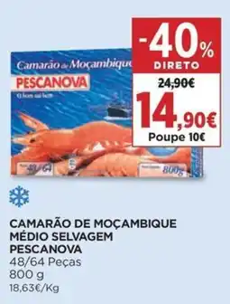 Supercor Camarão de moçambique médio selvagem pescanova promoção