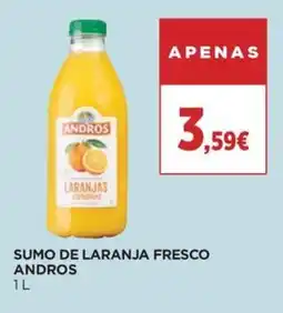 Sumo de laranja fresco andros