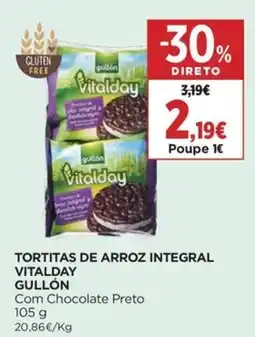 Supercor Tortitas de arroz integral vitalday gullón promoção