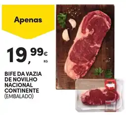 Continente Bife da vazia de novilho nacional continente (embalado) promoção