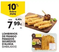 Continente Lombinhos de frango panados segredos d'aldeia (embalados) promoção