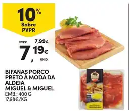 Continente Bifanas porco preto à moda da aldeia miguel & miguel promoção