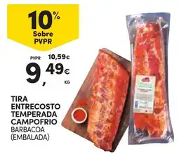 Continente Tira entrecosto temperada campofrio barbacoa (embalada) promoção