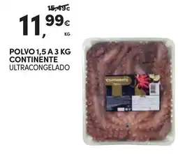 Continente Polvo 1,5 a 3 kg continente ultracongelado promoção