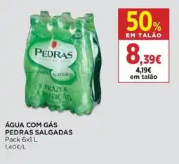 Supercor Água com gás pedras salgadas promoção