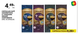 Continente Cápsulas café compatíveis c/ máquina grazie continente promoção