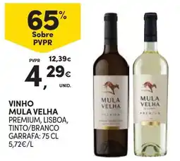 Continente Vinho mula velha promoção