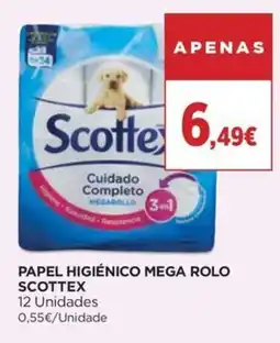 Supercor Papel higiénico mega rolo scottex promoção
