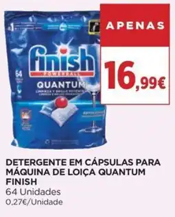 Detergente em cápsulas para máquina de loiça quantum finish