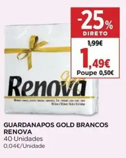 Supercor Guardanapos gold brancos renova promoção
