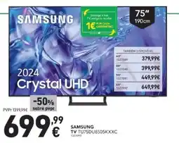 Radio Popular Samsung tv TU75DU8505KXXC promoção