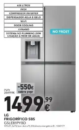 Lg frigorífico sbs GSLE81PYBD