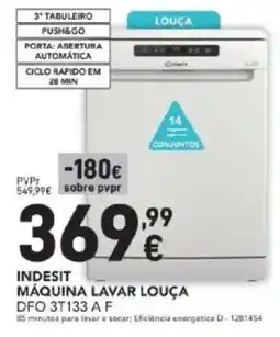 Radio Popular Indesit máquina lavar louça promoção