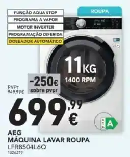 Radio Popular Aeg máquina lavar roupa LFR8504L6Q promoção