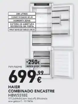 Radio Popular Haier combinado encastre HBW5518E promoção
