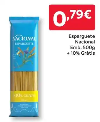 Amanhecer Esparguete Nacional promoção