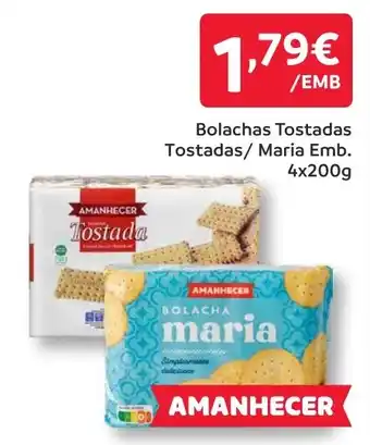Amanhecer Bolachas Tostadas promoção