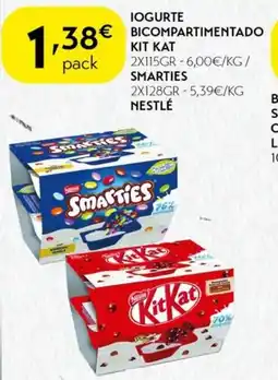 Spar Iogurte bicompartimentado kit kat promoção