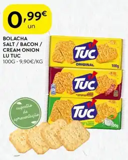 Spar Bolacha salt/bacon / cream onion lu tuc promoção
