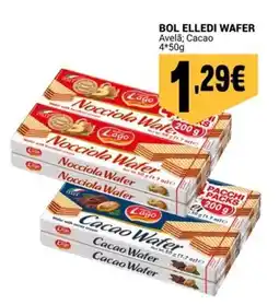 Bol elledi wafer avelã; cacao
