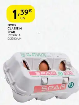 Spar Ovos classe m spar 1/2dúzia promoção