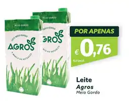 Roque Supermercados Leite Agros Meio Gordo promoção