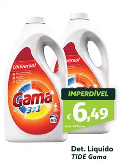 Roque Supermercados Det. Líquido TIDE Gama promoção