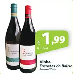 Roque Supermercados Vinho Encostas do Bairro Branco/Tinto promoção
