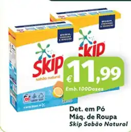 Roque Supermercados Det. em Pó Máq. de Roupa Skip Sabão Natural promoção