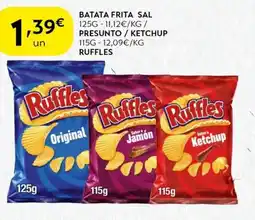 Spar Batata frita sal/ presunto/ ketchup/ ruffles promoção