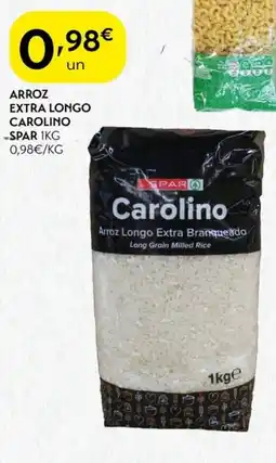 Spar Arroz extra longo carolino -spar promoção