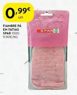 Fiambre pá em fatias spar