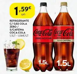 Spar Refrigerante c/ gás cola zero / s/cafeína coca cola promoção