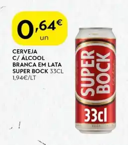 Spar Cerveja c/ álcool branca em lata super bock promoção
