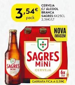 Spar Cerveja c/ alcool sagres promoção